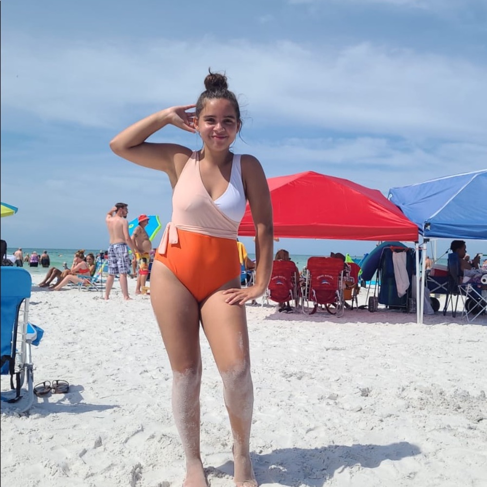 2021Women's One Piece Swimsuit Wrap Color - Picture 5 of 10